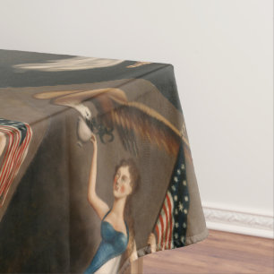 Nappe Peinture à l'huile des Etats-Unis de drapeau