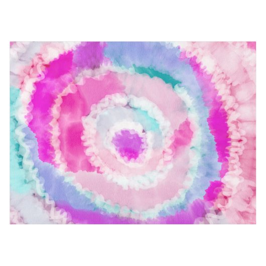 Nappe Peinture à tarte blanche rose Fille moderne Abstra (Devant (Horizontal))