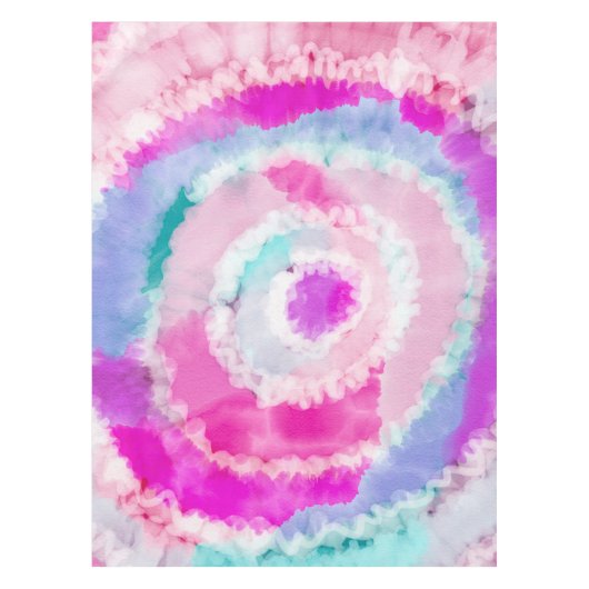 Nappe Peinture à tarte blanche rose Fille moderne Abstra (Devant)