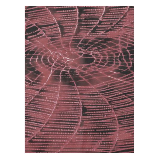 Nappe Peinture Abstraite D'Un Cobweb Magenta Rose (Devant)
