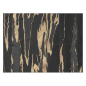 Nappe Peinture Abstraite en marbre noir or (Devant (Horizontal))