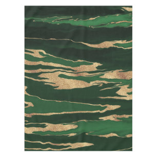 Nappe Peinture Abstraite en marbre vert or