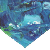 Nappe Peinture acrylique abstraite en bleu (Angle)