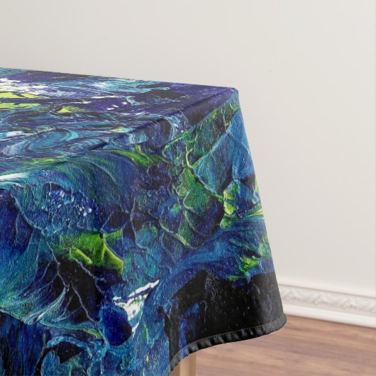 Nappe Peinture acrylique abstraite en bleu (In Situ)