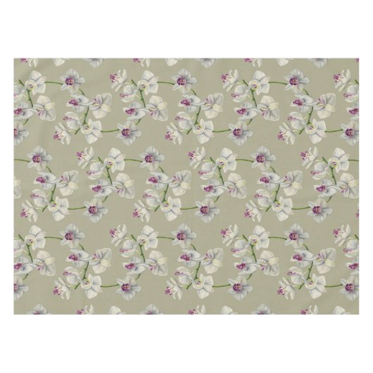 Nappe Peinture d'aquarelle d'orchidée (Devant (Horizontal))
