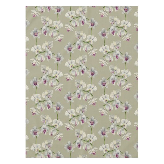 Nappe Peinture d'aquarelle d'orchidée (Devant)