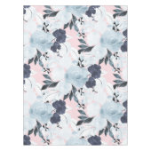 Nappe Peinture d'aquarelle florale bleu (Devant)