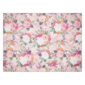Nappe Peinture d'aquarelle rose romantique (Devant (Horizontal))