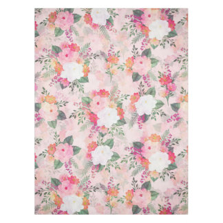 Nappe Peinture d'aquarelle rose romantique