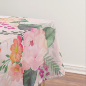 Nappe Peinture d'aquarelle rose romantique (In Situ)
