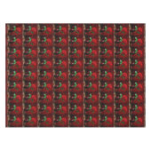 Nappe Peinture de fleurs de rose rouge (Devant (Horizontal))