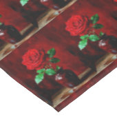 Nappe Peinture de fleurs de rose rouge (Angle)