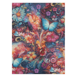 Nappe Peinture Imaginaire Fleurs exprimant la nature