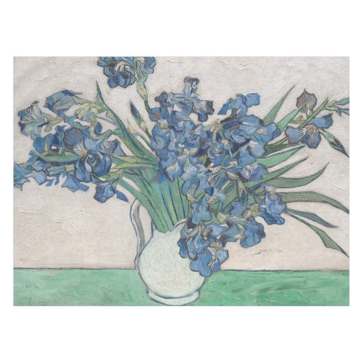 Nappe Peinture impressionniste vase d'iris de Van Gogh (Devant (Horizontal))