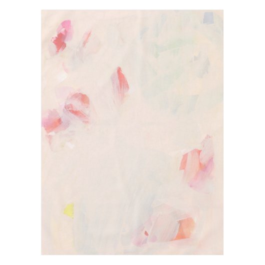 Nappe Peinture rose et corail Abstraite peinture texte p (Devant)