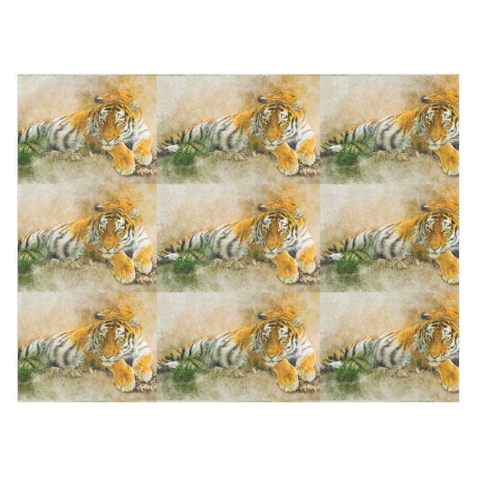 Nappe Peinture sur tigre (Devant (Horizontal))