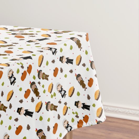 Nappe Pèlerins et Indiens motif - Thanksgiving (In Situ)