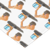 Nappe Pelleteuse orange mignonne dessin animé (Angle)