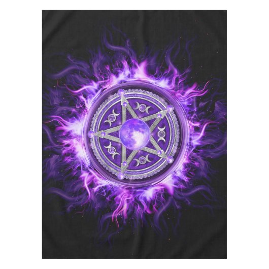 Nappe Pentagramme mauve-lune (Devant)