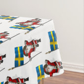 Nappe Père Noël Avec Drapeau De Suède (In Situ)