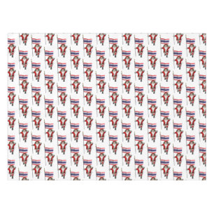 Nappe Père Noël Avec Drapeau De Thaïlande