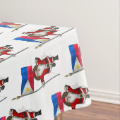 Nappe Père Noël Avec L'Enseigne Des Philippines (In Situ)