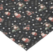 Nappe Père Noël de golf sur noir (Angle)