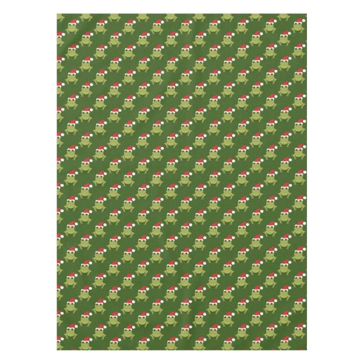 Nappe père Noël Frog Green Christmas (Devant)