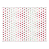 Nappe Père Noël Noël hiver rouge rétro Vintage (Devant (Horizontal))