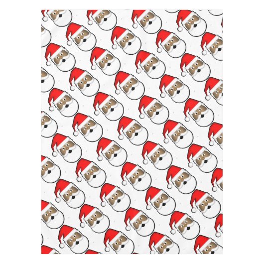 Nappe Père Noël noir gai (Devant)