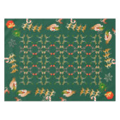 Nappe Père Noël Sleigh Reindeer Noël Vert tendance (Devant (Horizontal))