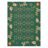 Nappe Père Noël Sleigh Reindeer Noël Vert tendance (Devant)
