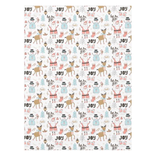 Nappe Père Noël, Snowman, Reindeer Motif ID559 (Devant)