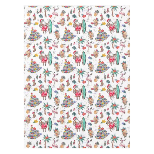 Nappe Père Noël tropicale (Devant)