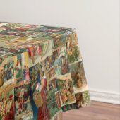 Nappe Père victorien Noël avec enfants Collage (In Situ)