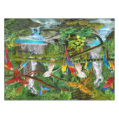 NAPPE PERROQUETS DANS LE PARADIS (Devant (Horizontal))