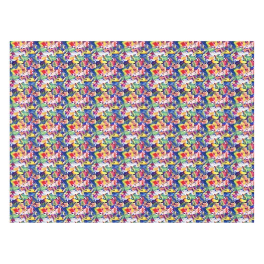 Nappe Perroquets d'aquarelle (Devant (Horizontal))