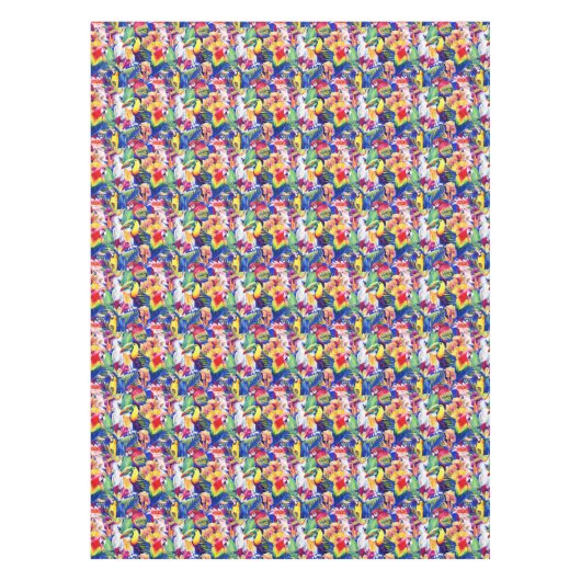 Nappe Perroquets d'aquarelle (Devant)