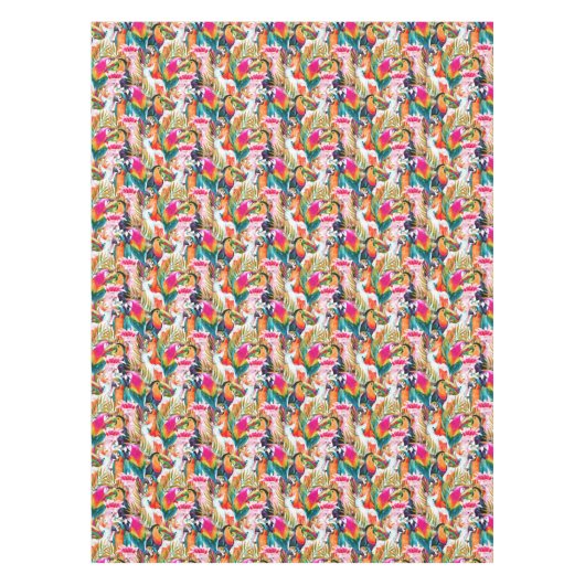 Nappe Perroquets et palmettes 2 (Devant)