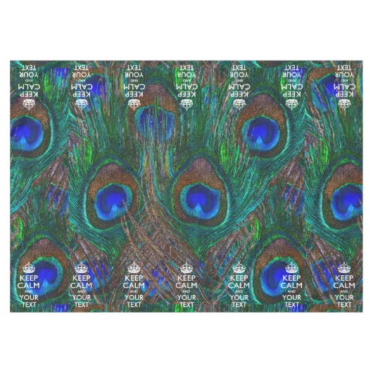 Nappe Personalisé Conserver Le Calme Et Votre Texte Peac (Devant (Horizontal))