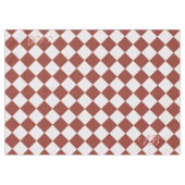Nappe Personalized Gingham Tablecloth, Wine Red  (Devant (Horizontal))