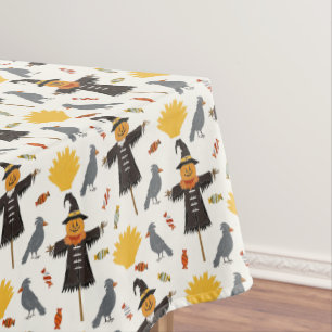 Nappe Personnages de champ de maïs effrayants de motif d