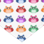 Nappe Personnalisable Cute Colorful Owl Motif (Angle)