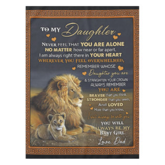 Nappe Personnalisé À Ma Fille De Papa,