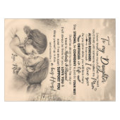 Nappe Personnalisé À Ma Fille, L'Amour De Maman Blanket (Devant (Horizontal))