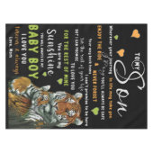 Nappe Personnalisé À Mon Fils De Love Maman (Devant (Horizontal))