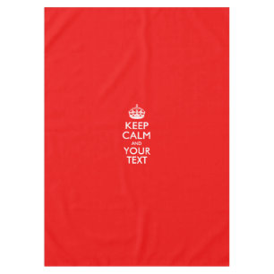 Nappe Personnalisé Gardez Le Calme Et Votre Texte Coral