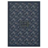 Nappe personnalisée Navy Chic accent or (Devant)