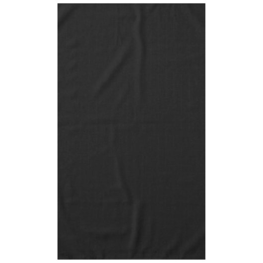 Nappe Personnaliser simple Noir couleur solide (Devant)