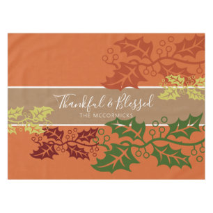 Nappe Personnalité de la famille moderne Thanksgiving